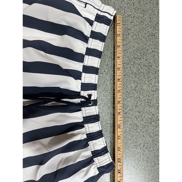 Sunny Patoche Men Swim Shorts Lined Pockets Blue White Striped Size Large - Picture 5 of 13